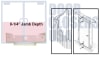 36 in. x 84 in. (3070) Left Hand Reverse Exterior Pre-Hung 18 Gauge Insulated Steel Door and Metal Building C Channel Sub Frame, and Panic Bar Hardware, White Finish, Made In USA (3-4 Week Production Time) - Image 5 of 0