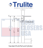 Trulite Series 200 ADA Storefront Door - RH - 36" x 84" - Dark Bronze - Image 2 of 0