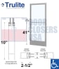 Trulite Series 200 ADA Storefront Door - LH - 36" x 84" - Door Only - Image 1 of 0
