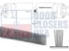 Tubelite Commercial Storefront Door Leading Edge Slide In Weatherstripping, 84 in. Length, 7/16 in. Height, Gray Finish For Legacy Doors With 1 Strip Down Door Stile - Image 1 of 0