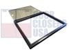 24 in. Wide x 24 in. Tall Vision Glass Lite Kit, Dark Bronze 18 Gauge Cold Rolled Steel Frame, With 1/4 in. Tempered Clear Glass (7-10 Day Production Time) - Image 1 of 0