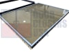 24 in. Wide x 24 in. Tall Vision Glass Lite Kit, Dark Bronze 18 Gauge Cold Rolled Steel Frame, With 1/4 in. Tempered Clear Glass (7-10 Day Production Time) - Image 3 of 0