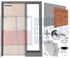 Architectural Grade 36 in. x 84 in. (3070) Left Hand Commercial Wood Door and Sidelite Frame With 1/4 in. Tempered Clear Glass, For Interior Block Wall Installation - Image 1 of 0