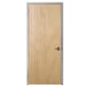 36 in. x 96 in. (3080) Interior Left Hand Reverse Commercial Wood Door and Frame, Rotary Natural Birch, Solid Core, Includes Lever and Hardware - Image 1 of 0