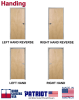 36 in. x 96 in. (3080) Interior Right Hand Commercial Wood Door and Frame, Rotary Natural Birch, Solid Core, Includes Lever and Hardware - Image 2 of 0
