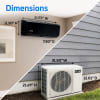 ACiQ Essentials K-32 outdoor condenser with black 12k wall unit - Image 2 of 0
