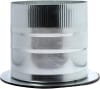 Galvanized steel airtight start collar with wide mounting flange and self-sealing adhesive gasket - Image 1 of 0