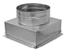 14 x 14 galvanized steel HVAC ceiling register box with 14 inch round collar - Image 1 of 0