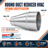 Galvanized steel round duct reducer without collar - Image 2 of 0