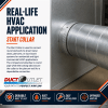 7-inch galvanized steel dovetail start collar for round HVAC duct connection - Image 3 of 0