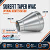 20 inch to 16 inch galvanized steel tapered HVAC duct reducer with collar - Image 3 of 0