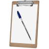 Acrimet Clipboard Letter Size A4 (13â€ x 9 1/16â€) Low Profile Clip (Hardboard) (12 Pack) - Image 4 of 0