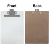 Acrimet Clipboard White Memo Size A5 (9 1/8" x 6 3/8") Premium Metal Clip (Hardboard) (Silver Clip) (6 Pack) - Image 3 of 0