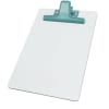 Acrimet Clipboard White Memo Size A5 (9 1/8" x 6 3/8") Premium Metal Clip (Hardboard) (Green Clip) (6 Pack) - Image 2 of 0