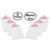 Acrimet Clipboard White Memo Size A5 (9 1/8" x 6 3/8") Premium Metal Clip (Hardboard) (Pink Clip) (6 Pack) - Image 1 of 0