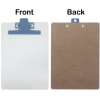 Acrimet Clipboard White Memo Size A5 (9 1/8" x 6 3/8") Premium Metal Clip (Hardboard) (Blue Clip) (6 Pack) - Image 3 of 0