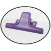 Acrimet Clipboard White Memo Size A5 (9 1/8" x 6 3/8") Premium Metal Clip (Hardboard) (Purple Clip) (6 Pack) - Image 4 of 0