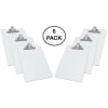 Acrimet Clipboard White Letter Size A4 (13" X 9 1/16") Premium Metal Clip (Hardboard) (Silver Clip) (6 Pack) - Image 1 of 0