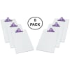 Acrimet Clipboard White Letter Size A4 (13" x 9 1/16") Premium Metal Clip (Hardboard) (Purple Clip) (6 Pack) - Image 1 of 0