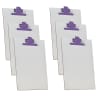 Acrimet Clipboard White Letter Size A4 (13" x 9 1/16") Premium Metal Clip (Hardboard) (Purple Clip) (6 Pack) - Image 2 of 0