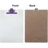 Acrimet Clipboard White Letter Size A4 (13" x 9 1/16") Premium Metal Clip (Hardboard) (Purple Clip) (6 Pack) - Image 5 of 0