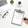 Acrimet Clipboard Memo Size A5 (9 1/4" x 6 1/3") Premium Metal Clip (Plastic) (Smoke Color) (6 Pack) - Image 2 of 0