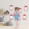 Acrimet Clipboard Memo Size (9 1/4" x 6 1/3") Premium Metal Clip (Plastic) (Clear Red Color) (6 - Pack) Code 120.3 - Image 3 of 0