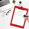 Acrimet Clipboard Letter Size Premium Metal Clip (Plastic) (Clear Red Color) (6 - Pack) - Image 4 of 0