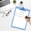 Acrimet Clipboard Letter Size A4 (13 3/8" x 9 7/16") Premium Metal Clip (Plastic) (Clear Blue Color) (6 Pack) - Image 4 of 0