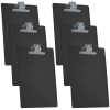 Acrimet Clipboard Letter Size A4 (13 3/8” x 9 7/16”) Premium Metal Clip with Side Rulers (Plastic) (Black Color) (6 Pack) - Image 1 of 0