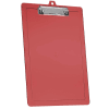 Acrimet Clipboard Letter Size Low Profile Clip (Plastic) (Clear Red Color) (3 Pack) - Image 2 of 0