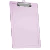 Acrimet Clipboard Letter Size Low Profile Clip (Plastic) (Clear Pink Color) (3 Pack) - Image 2 of 0