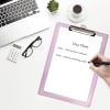 Acrimet Clipboard Letter Size Low Profile Clip (Plastic) (Clear Pink Color) (3 Pack) - Image 5 of 0