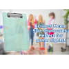 Acrimet Clipboard Memo Size A5 (9 1/4" x 6 5/16") Low Profile Clip (Plastic) (Clear Green Color) (3 Pack) - Image 5 of 0