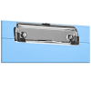 Acrimet Clipboard Memo Size A5 (9 1/4" x 6 5/16") Low Profile Clip (Plastic) (Clear Blue Color) (6 Pack) - Image 4 of 0
