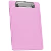 Acrimet Clipboard Memo Size A5 (9 1/4" x 6 5/16") Low Profile Clip (Plastic) (Clear Pink Color) (6 Pack) - Image 2 of 0