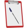 Acrimet Clipboard Memo Size 9 1/4" x 6 5/16" Low Profile Clip (Solid Red Color) (Pack - 6) Code 137C.VMO - Image 3 of 0