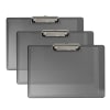 Acrimet Clipboard Landscape Letter Size A4 (9 1/16â€ x 13 3/8â€) Low Profile Clip (Plastic) (Smoke Color) (3 Pack) - Image 1 of 0