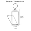 Acrimet Key Tag Jar w/60 Keyring Tags (Crystal Color) Code 142.6 - Image 5 of 0