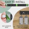 Acrimet Key Tag Rack w/8 Keyring Tags 2-Pack (Black w/ Smoke Color) Code 143.3 - Image 2 of 0