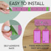 Acrimet Key Tag Rack w/8 Keyring Tags 2-Pack (Pink Color) Code 143.5 - Image 2 of 0
