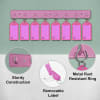 Acrimet Key Tag Rack w/8 Keyring Tags 2-Pack (Pink Color) Code 143.5 - Image 3 of 0