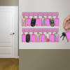 Acrimet Key Tag Rack w/8 Keyring Tags 2-Pack (Pink Color) Code 143.5 - Image 4 of 0