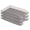 Acrimet Stackable Letter Tray 3 Tier (Smoke Color) Code 215.1 - Image 1 of 0