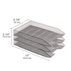 Acrimet Stackable Letter Tray 3 Tier (Smoke Color) Code 215.1 - Image 2 of 0