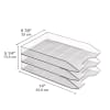 Acrimet Stackable Letter Tray 3 Tier (Clear Crystal Color) Code 215.3 - Image 2 of 0