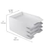 Acrimet Stackable Letter Tray 4 Tier (White Color) Code 216.0 - Image 5 of 0