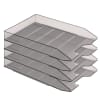 Acrimet Stackable Letter Tray 4 Tier (Smoke Color) Code 216.1 - Image 1 of 0