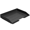Acrimet Stackable Letter Tray Single Side Load Plastic Desktop File Organizer (Black Color) (1 Unit) Code.217.4 - Image 1 of 0