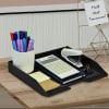 Acrimet Stackable Letter Tray Single Side Load Plastic Desktop File Organizer (Black Color) (1 Unit) Code.217.4 - Image 2 of 0